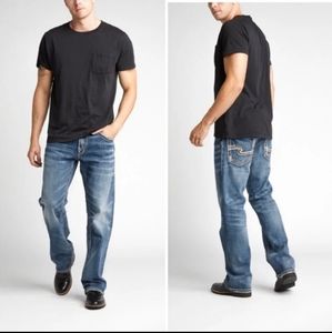 New Silver men's 33x32 relaxed straight leg jeans